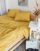 Постельное белье полуторное Dushka Home Вареный хлопок 21043 160х215 см желтое 4996725 - изображение 7