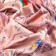 Ткань для одежды Атлас шелк с рисунком, 145 см, 90 гр/м2, нежная, легкая ткань какаду 5014420 - изображение 3