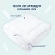 Ковдра зимова полуторна 140х210 см IDEIA штучний пух, для готелів, будинку, тепла біла ковдра 4939984 - зображення 3