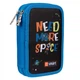 Пенал двойной Smart HP-01 Space 533286 14х21х4 см синий 5011480 - изображение 1