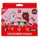 Мел цветной круглый Yes Line Friends 400496 6 цветов 4919006 - изображение 1