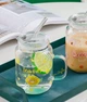 Банка стеклянная с трубочкой и крышкой Lemons прозрачная 400 мл (14602) - изображение 2