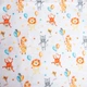 Ткань фланель хлопок, 180 см, 155 гр/м2, детский принт 10-0673 ORANGE, мягкая ткань для постельного белья - изображение 2