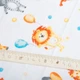 Ткань фланель хлопок, 180 см, 155 гр/м2, детский принт 10-0673 ORANGE, мягкая ткань для постельного белья - изображение 5