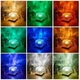 Настольный светильник RGB с проекцией волны · LED ночник с пультом · USB Куб - изображение 4
