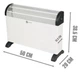 Конвекторный обогреватель Domotec Heater MS-5904, мощность 2000Вт, бесшумный, компактный - изображение 4