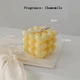 Свеча ароматическая "Кубик сердец" ручной работы в желтом цвете 4954204 - изображение 4