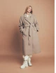 Женское пальто Diverse COATANA M/L Бежевый меланж (5905384060396) - изображение 1