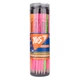 Олівець графітовий YES 280596 HB Erudite Neon, трикутний з гумкою (36) /280596/ - зображення 3