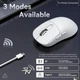 Геймерська акумуляторна бездротова (Bluetooth + 2,4G) миша Attack Shark X3 White - зображення 2