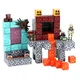 Детский конструктор Minecraft "Загадочные порталы", Магнитный конструктор Майнкрафт, 128 блоков - изображение 1