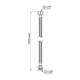 Шланг для води Thermo Alliance Standart 100 см NYLON 1/2"x1/2" ВН TAS388W100 - зображення 2