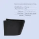 Комплект Qtap Scorpio Matt Black 2 в 1: Унитаз подвесной Ultra Quiet QT14332380AMB + биде подвесное QT1455053FMB - изображение 3