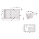 Кухонна мийка Lidz 790x495/230 WHI-01 (LIDZWHI01790495230) - изображение 2
