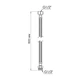 Шланг для води Thermo Alliance Standart 60 см NYLON 1/2"x1/2" ВН TAS388W60 - зображення 2