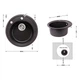 Кухонна мийка Lidz D510/200 GRF-13 (LIDZGRF13D510200) - изображение 2