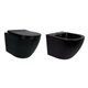 Комплект Qtap Robin Matt Black 2 в 1: унитаз подвесной Ultra Quiet QT13332381АSMB + биде подвесное QT1355046FMB - изображение 1