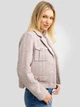 Marynarka damska wełniana krótka Big Star Merta 000 S Jasnoróżowa - obraz 6
