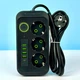 Удлинитель сетевой переноска 4 метра на 3 розетки + 4USB+1Type-C UA Power F09U Черный - изображение 1