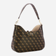 Сумка хобо жіноча середня Guess Eco Brenton HWESG839002-BNL Коричнева (800070325035) - зображення 3