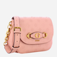 Сумка крос-боді через плече жіноча маленька Guess Izzy Peony HWPD9209200-ARI Рожева (800070316794) - зображення 3