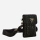 Сумка крос-боді через плече жіноча маленька Guess Latona HWQG9211810-BLA Чорна (800070326056) - зображення 3