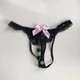 Жіночі сексуальні трусики з намистинами світяться в темряві Sexy One Size чорний (8-181/2) - изображение 2