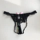 Жіночі сексуальні трусики з намистинами світяться в темряві Sexy One Size чорний (8-181/2) - изображение 3