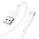 HOCO X83 Fast Charging Type-C 3A 1m White - зображення 1