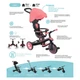 Велосипед детский трехколесный Globber Explorer Trike 4в1 розовый (634-110) - изображение 2