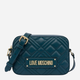 Torebka crossbody damska mała Love Moschino Borsa Quilted JC4150PP1LLA0815 Zielona (800070326569) - obraz 1