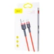 Зарядний кабель Baseus Cafule Cable Type-C 3A 1M Red+Red (CATKLF-B09) - зображення 4