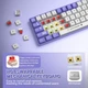 Клавиатура проводная Ajazz Ak680 Purple USB Механическая, Красные переключатели HOT SWAP - изображение 7
