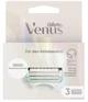 Змінні картриджі для гоління жіночі Gillette Venus Satin Care 3 шт. для інтимних зон та тіла - зображення 2