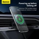 Автомобильный держатель для телефона Baseus CW01 Magnetic Wireless Charging Car Mount с беспроводной зарядкой 15W для крепления в воздуховоде (C40141001111-00) Black - изображение 6