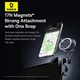 Автомобільний тримач для телефону Baseus MaxView Magnetic Car Mount for In-Vehicle Infotainment Screen на автомобільний дисплей (C40180701813-00) Grey - зображення 12