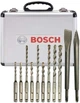 Набор буров и зубил Bosch Mixed Set SDS Plus 11 шт (2608578765) - изображение 3
