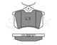 Гальмівні колодки Meyle 025 209 6117(задні) VW Caddy III 04-/Peugeot 308 07-/Citroen C4 04- - зображення 2