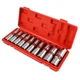 Набор длинных головок 1/2”, 10 единиц, Cr-V, MAXION MXTL- PCS10, (8-24мм) - изображение 3