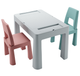 Комплект детской мебели (стол, 2 стула) Tega Baby Teggi Multifun Turquoise-Pink (TI-011-174) - изображение 1