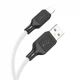 Кабель HOCO X90 резиновый USB - Lightning 100 см белый - изображение 1