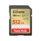 Карта пам'яті SD 512GB C10 UHS-I U3 R180/W130MB/s Extreme V30 SanDisk 000339513 - зображення 2