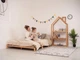 Кровать-платформа BUSY WOOD с ножками и ламелями 160x90 см Натуральное дерево - изображение 7