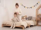 Кровать-платформа BUSY WOOD с ножками и ламелями 160x90 см Натуральное дерево - изображение 9