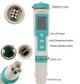 Комбінований pH/TDS/EC/ORP/SALINITY/SG/Temp - метр EZ COM-600 з термометром, змінним електродом, АТС - зображення 2