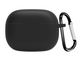 Чохол-накладка CDK для Realme Buds T310 | Silicone Candy Friendly з карабіном (017219) (black) - зображення 2