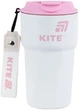 Термокружка Kite 450 мл Белая с розовым (K25-1220-3) - изображение 1