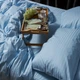 Комплект постельного белья Moon&Star Семейный 160х220х2 наволочки 4х50х70 Satin Stripe Ocean Calm (MS-820008678) - изображение 8