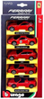 Zestaw Samochodow Bburago Ferrari Race + Play 1:43 5 szt (4893993360055) - obraz 1