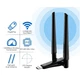 Двухдиапазонный адаптер USB Wi-Fi 5 (AC) + BT4.2 адаптер AC600 2.4/5GHz Black + Bluetooth 4.2 - изображение 11